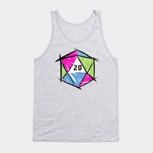 Polysexual Pride Dice Tank Top